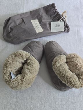 Restoration Hardware Gray Luxury Plush Foot Duvet